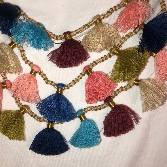 NWOT Sara Campbell Tassel Necklace - Picture 4 of 4